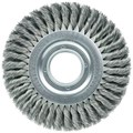 Weiler 8" Standard Twist Knot Wire Wheel .016" Steel Fill 2" Arbor Hole 9430